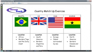 1c) An introduction to Brazil- country match up worksheet