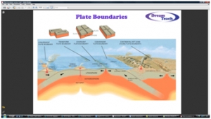 3b) Plate boundaries- memory map 2