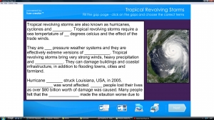 Tropical revolving storms-Hurricane Katrina activities