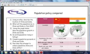 4c) Population problems- population policy compared worksheet